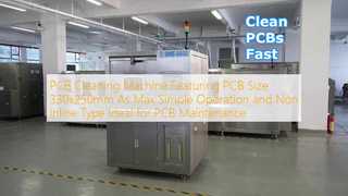 PCB Cleaning Machine Max PCB 330x250mm Simple Operation