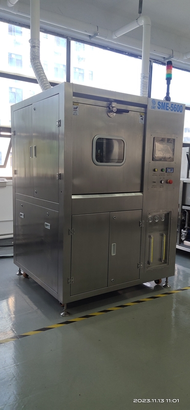 PCBA Batch Type Flux  Auto Cleaning Machine With Water Based Liquid Wash And DI Water Rinse Hot Air Blow Dry