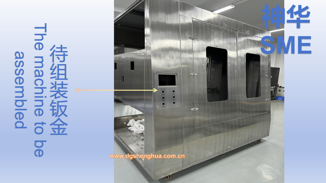 SUS304  Stainless Steel Frame Spray Wash Mini LED And Micro LED PCB Flux With In Line Cleaning System