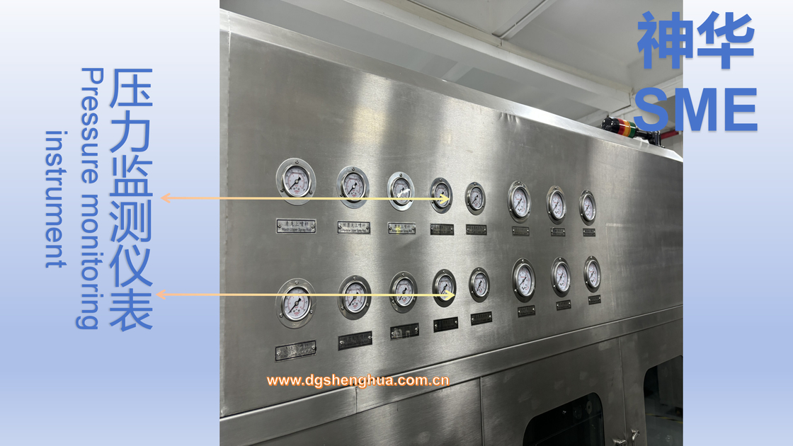 SUS304  Stainless Steel Frame Spray Wash Mini LED And Micro LED PCB Flux With In Line Cleaning System