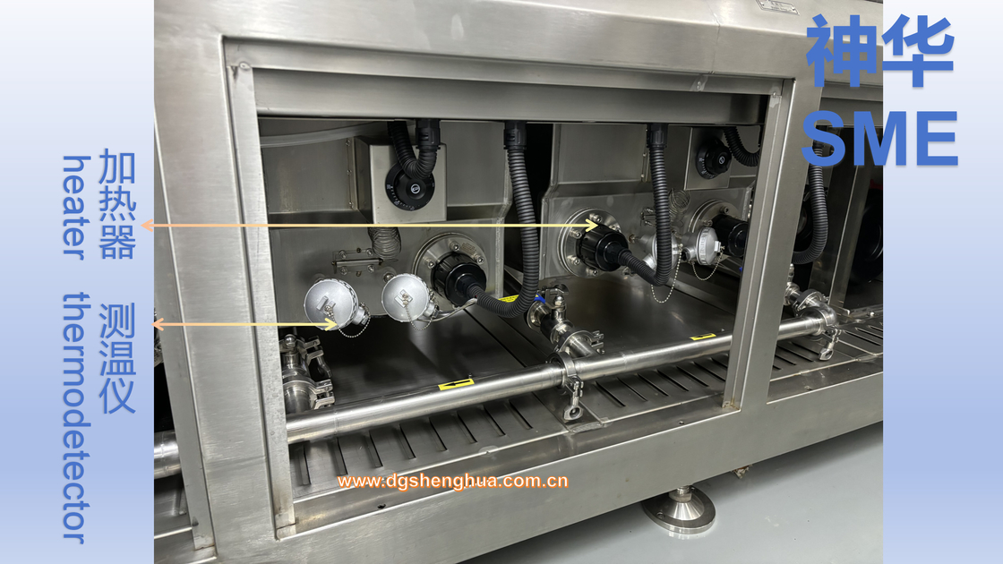 SUS304  Stainless Steel Frame Spray Wash Mini LED And Micro LED PCB Flux With In Line Cleaning System