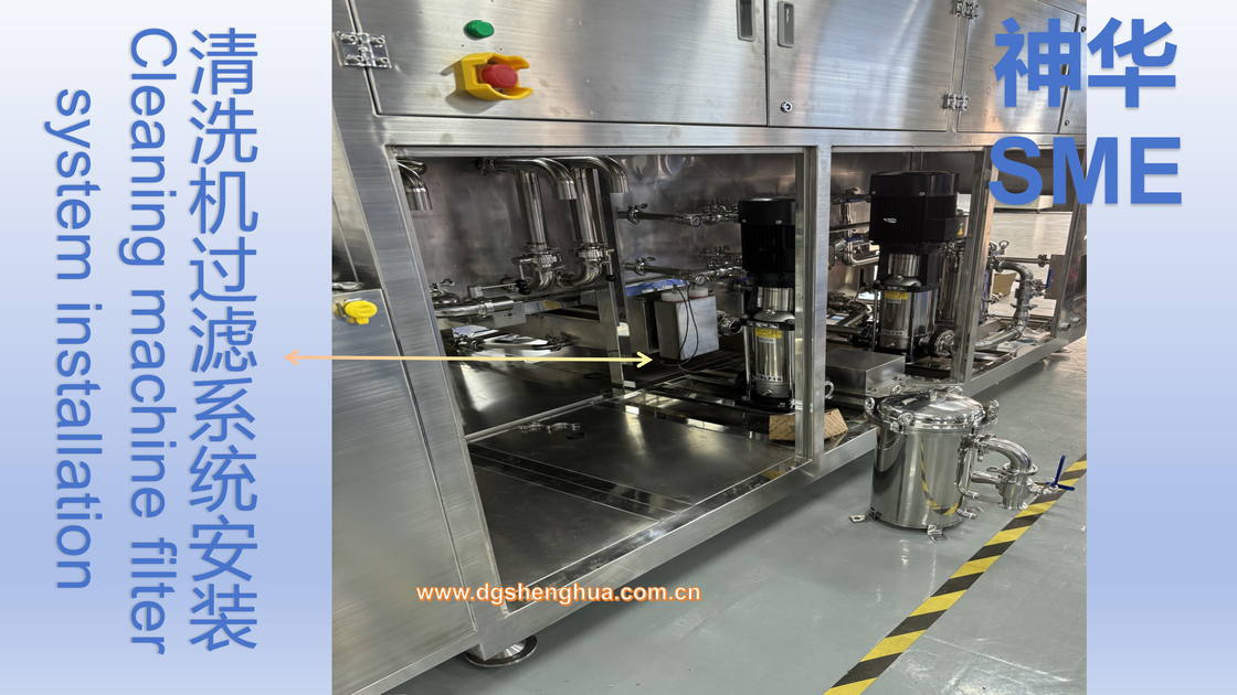 SUS304  Stainless Steel Frame Spray Wash Mini LED And Micro LED PCB Flux With In Line Cleaning System
