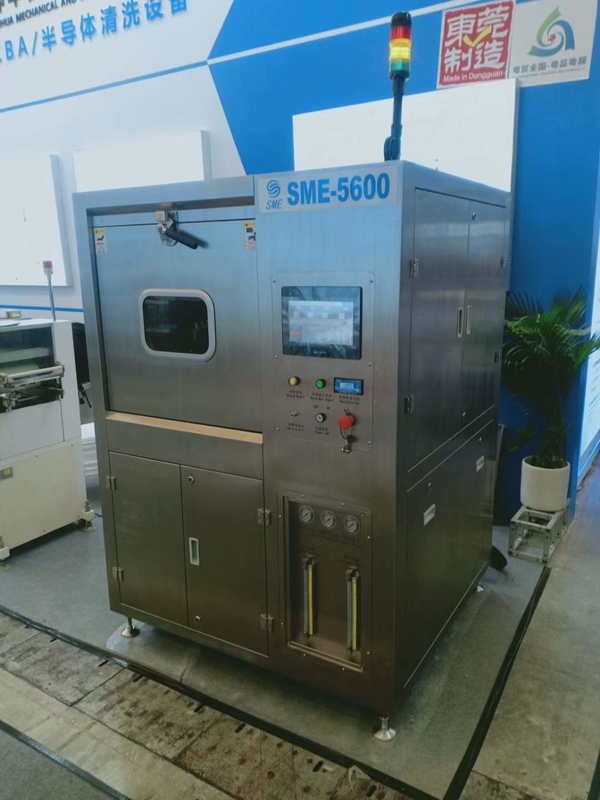 PCBA batch type spray wash deflux machine with 3 spray manifolds 2 layers PCBA basket 1wash cabinet
