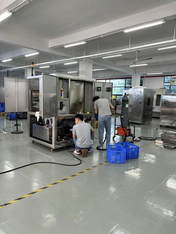 PCBA batch type spray wash deflux machine with 3 spray manifolds 2 layers PCBA basket 1wash cabinet