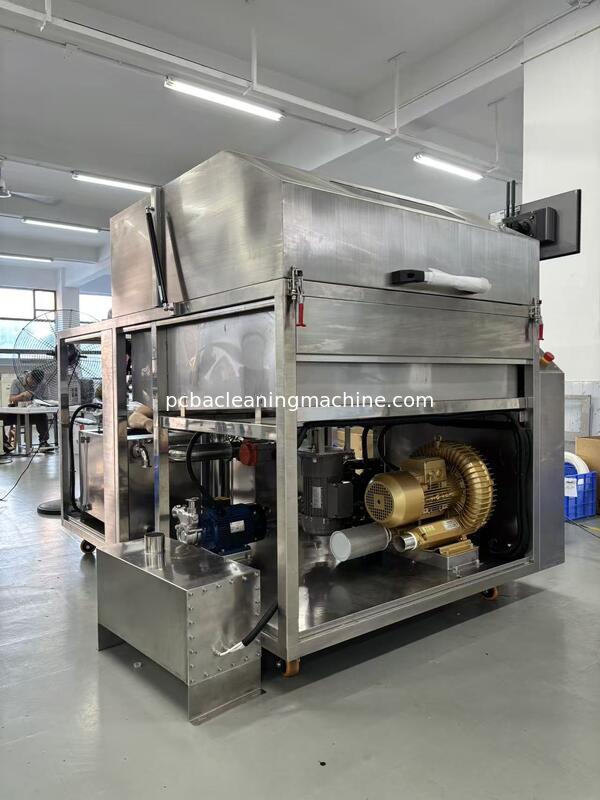 Noise Level Less Than 75 DB SME 5200 Pallet Cleaning Machine is used to clean flux dusts on wave soldering oven pallets fixtures jigs claw chains nets reflow oven coolers and filters Hot Air Drying