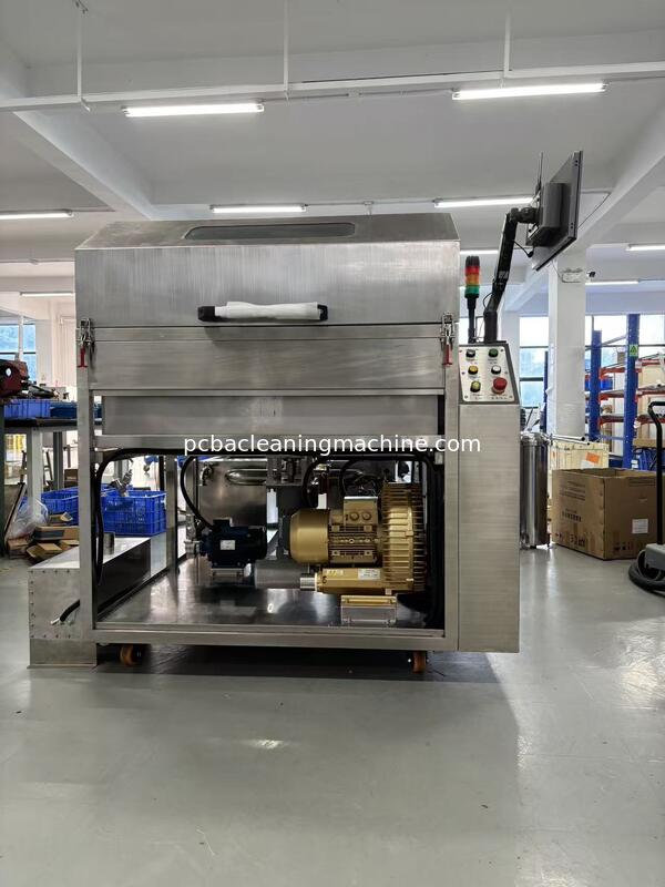 Noise Level Less Than 75 DB SME 5200 Pallet Cleaning Machine is used to clean flux dusts on wave soldering oven pallets fixtures jigs claw chains nets reflow oven coolers and filters Hot Air Drying