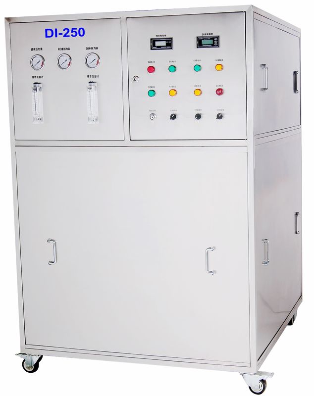 DI deionized water machine RO film resin bed DI water produce machine 15MΩ resistivity