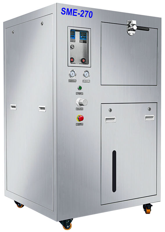 Large size stainless steel solvent spray mis printed PCB cleaning machine for SMT solder paste PCB printing