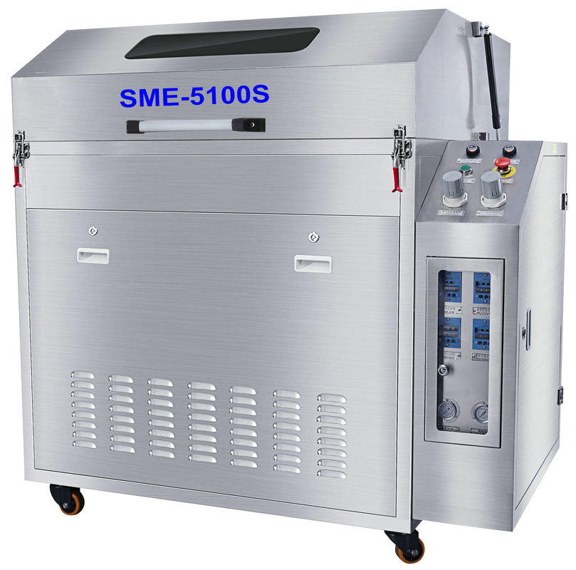 Conformal coating automatic and pneumatic removing spray cleaning machine for conformal pallets