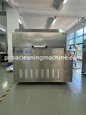 Noise Level Less Than 75 DB SME 5200 Pallet Cleaning Machine is used to clean flux dusts on wave soldering oven pallets fixtures jigs claw chains nets reflow oven coolers and filters Hot Air Drying